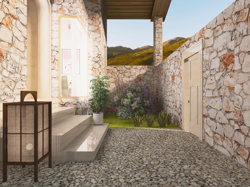 Casa Vista montagna 3d design renderings