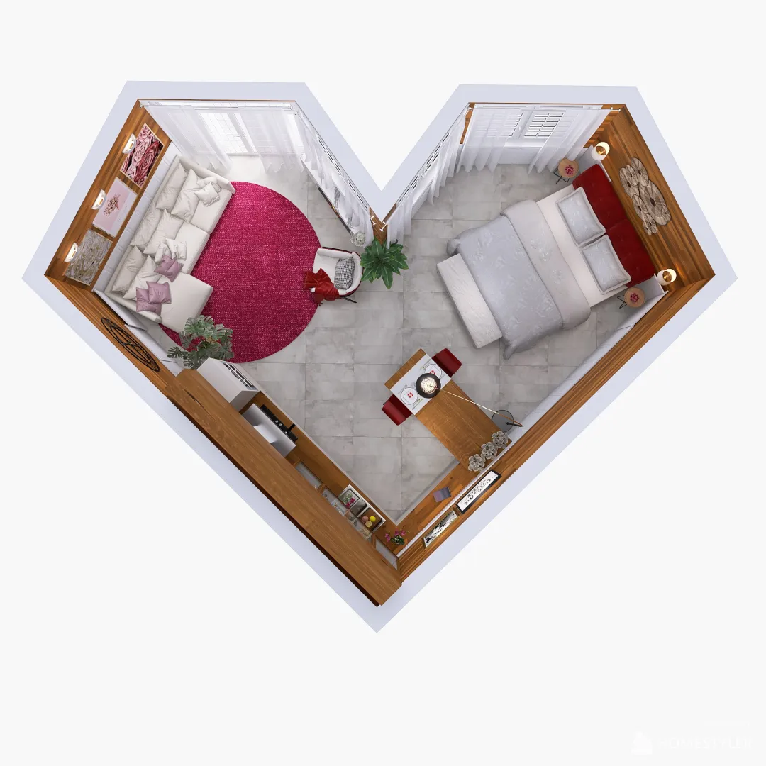 San Valentine 3d design renderings