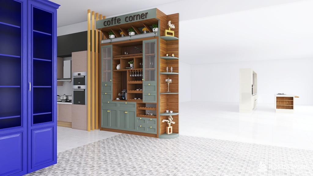 Copy of coffe corner 3d design renderings
