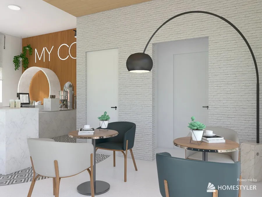 My coffeee - Cafeteria 3d design renderings