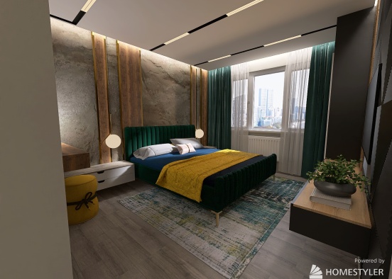 Bedroom I Спальня для Ларисы Design Rendering