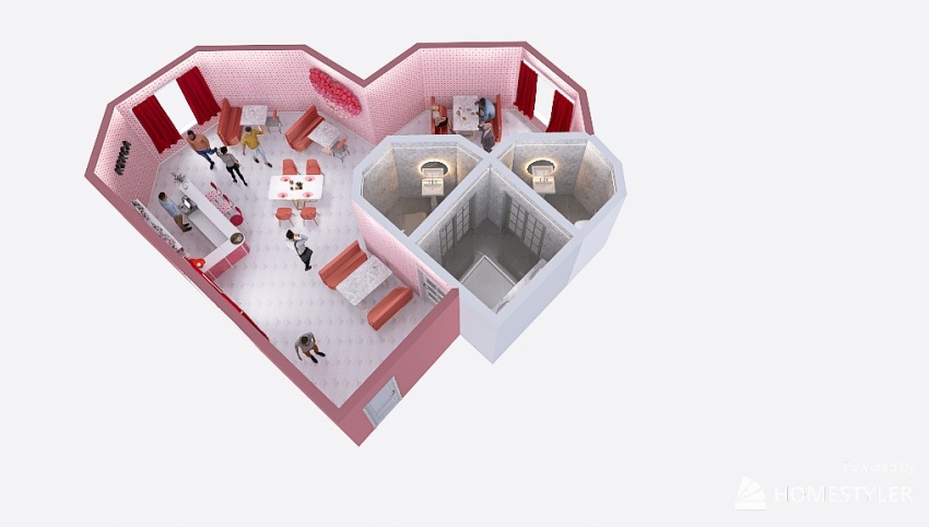Heart-to-Heart Room - Valentine 3d design picture 105.07