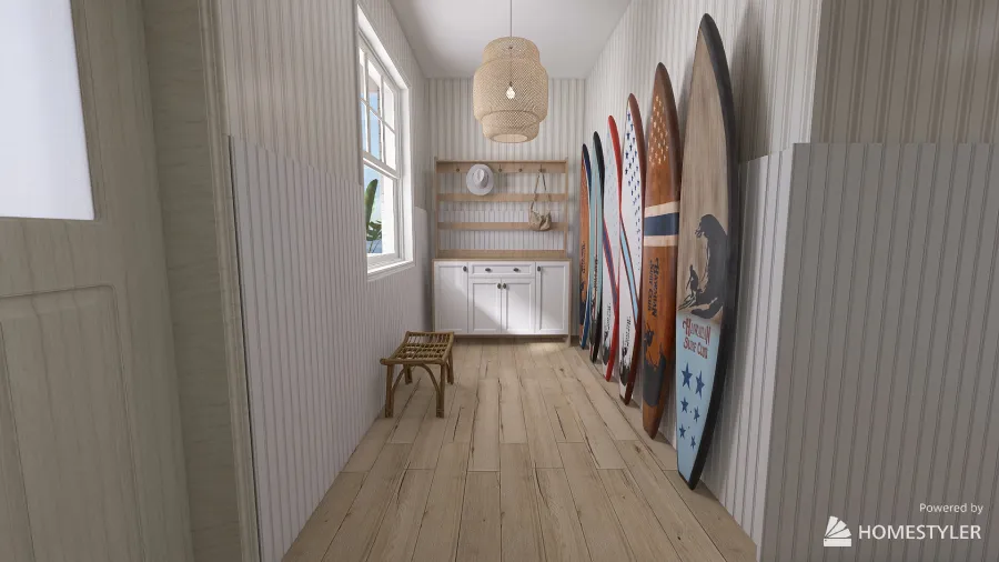 Surfer's Shack 3d design renderings