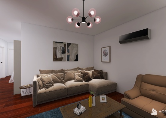 Bachelors apartment Design Rendering