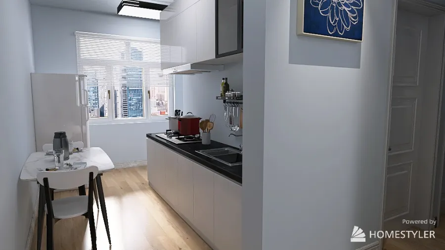 Sala/Comedor/Cocina 3d design renderings