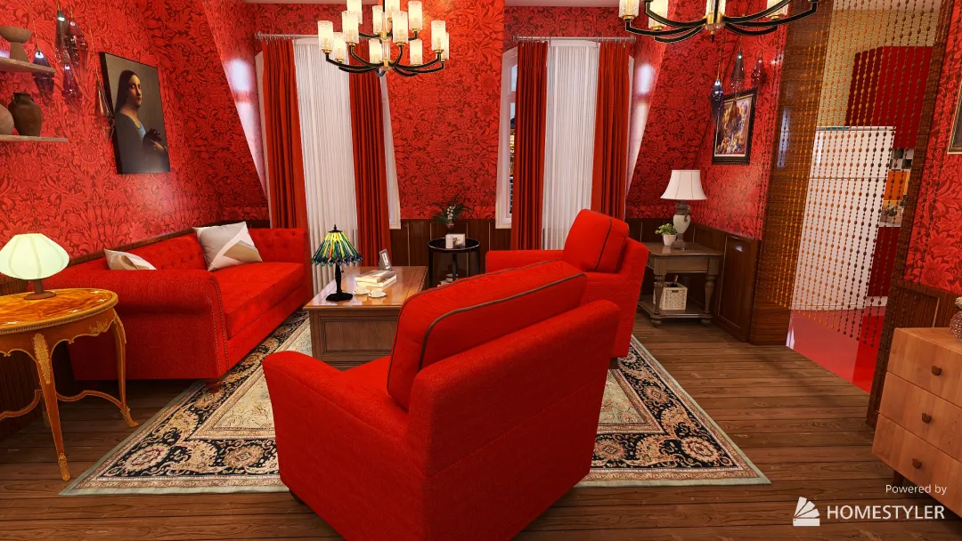 Amelie's Apartment 3d design renderings