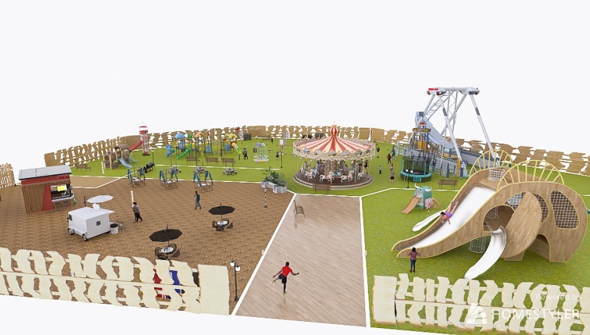 a day at the park 3d design picture 3375.97