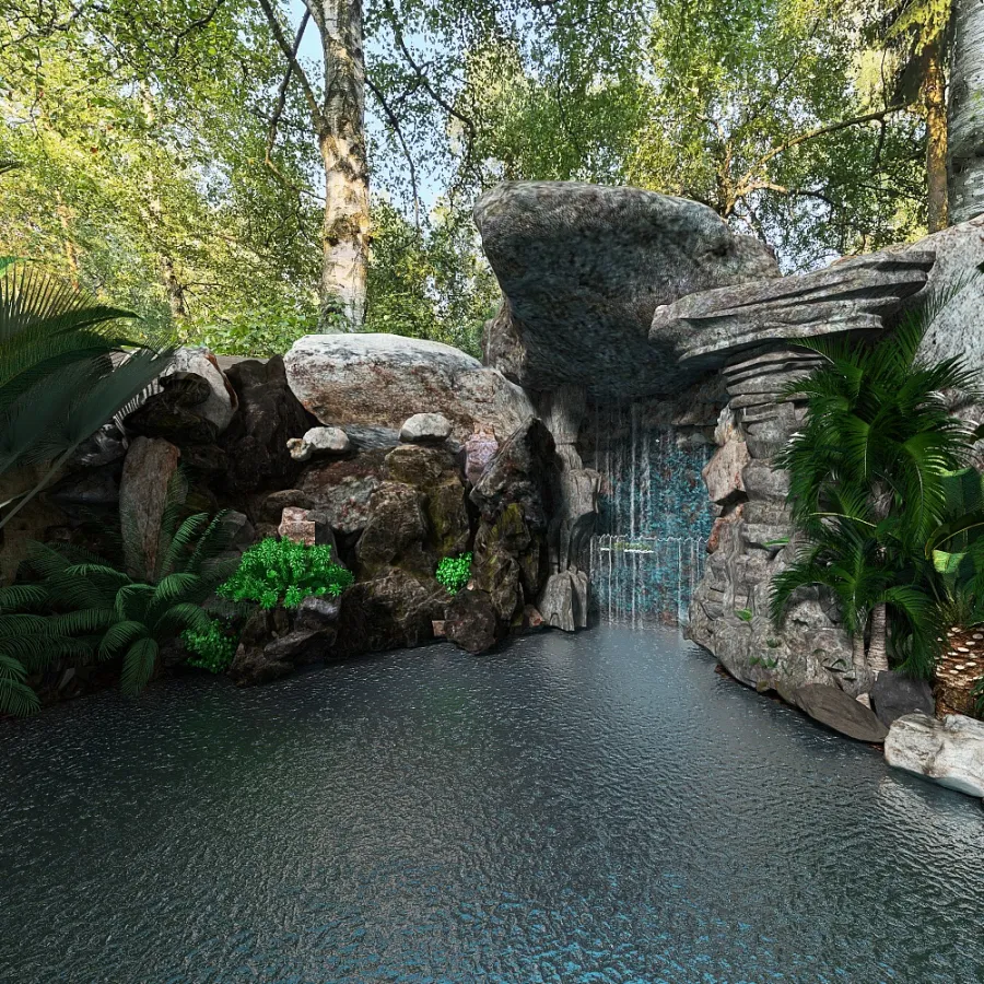 cave get away 3d design renderings