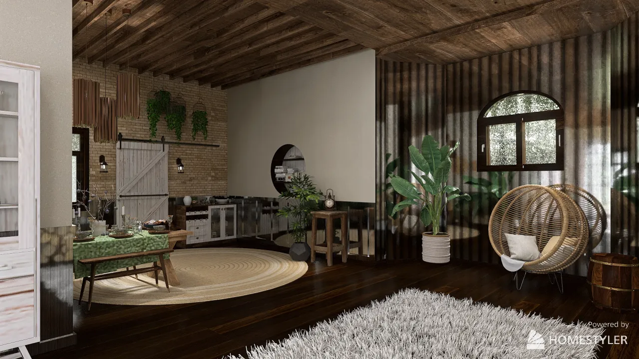 LivingDiningRoom 3d design renderings