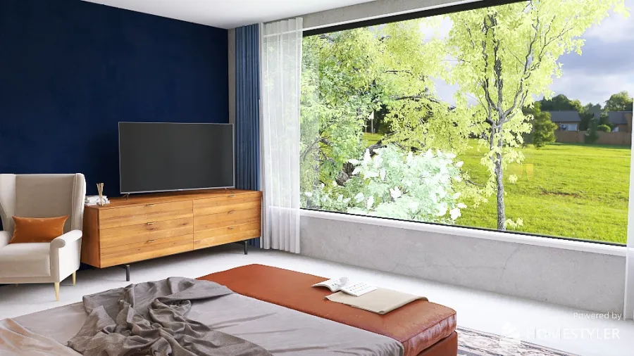 Modern Two Bedroom House 3d design renderings