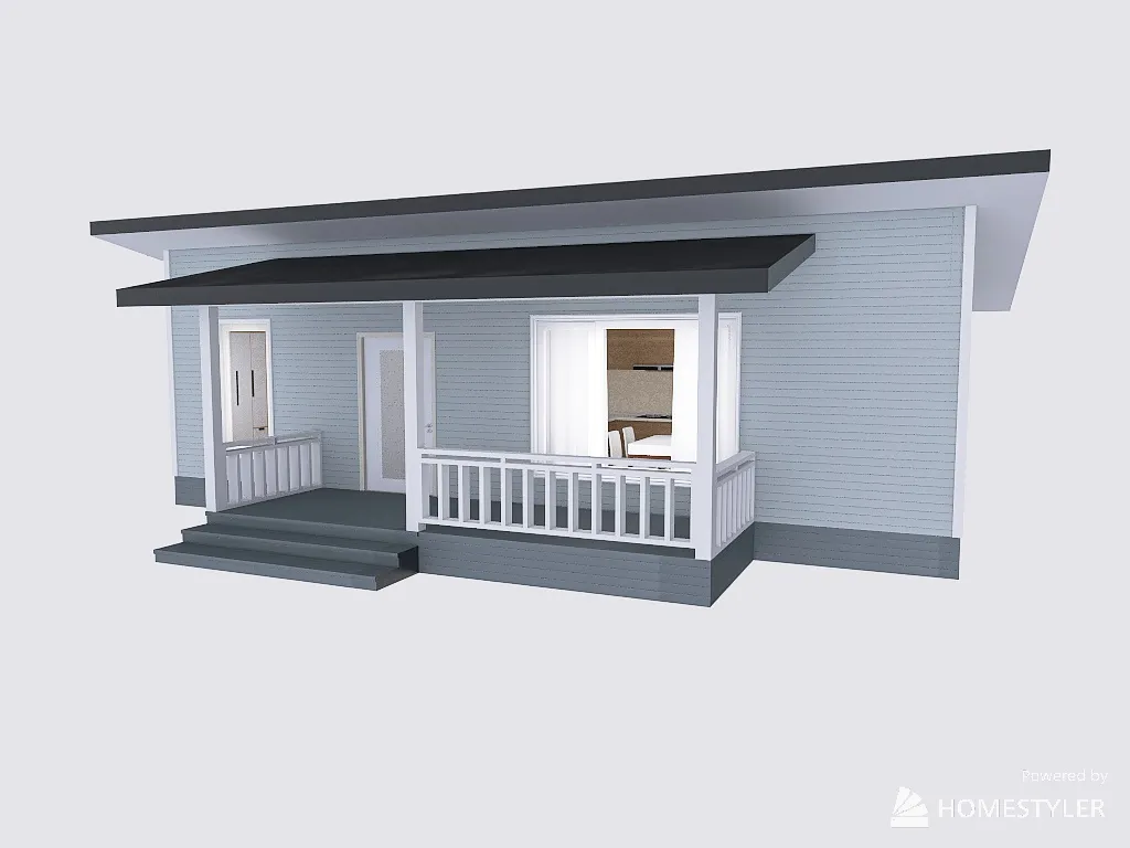 Проект дома 44 м2 3d design renderings