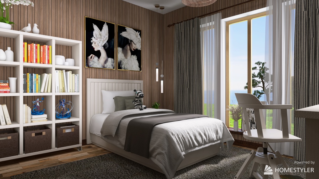 Bedroom1 3d design renderings