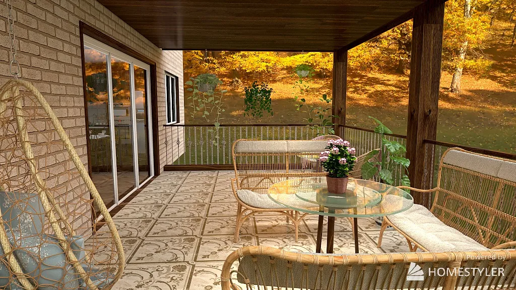 Balcony 3d design renderings