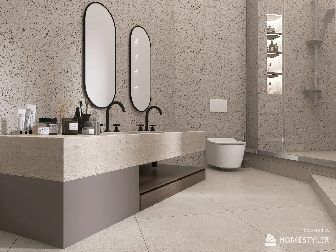 MasterBathroom 3d design renderings