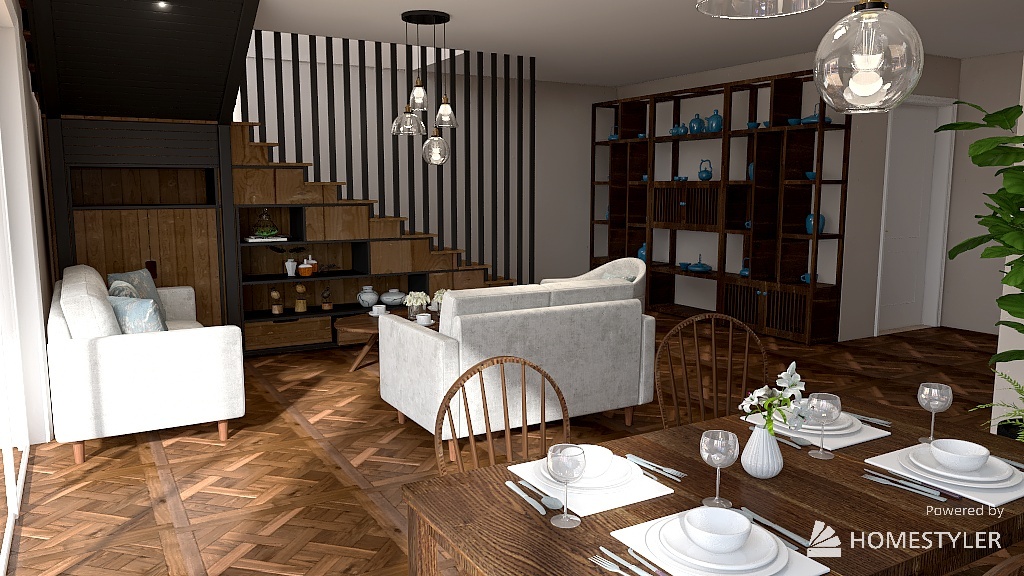 cafe condo 3d design renderings