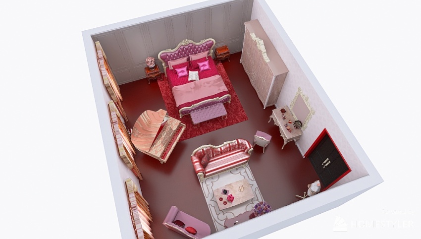 Copy of 【System Auto-save】Valentines Bedroom 3d design picture 41.84