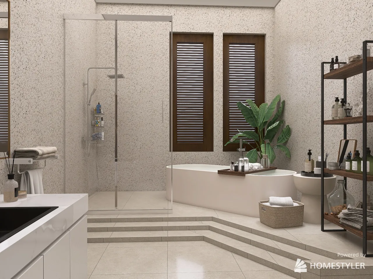 Bathroom 3d design renderings