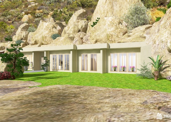 House in the mountain Design Rendering
