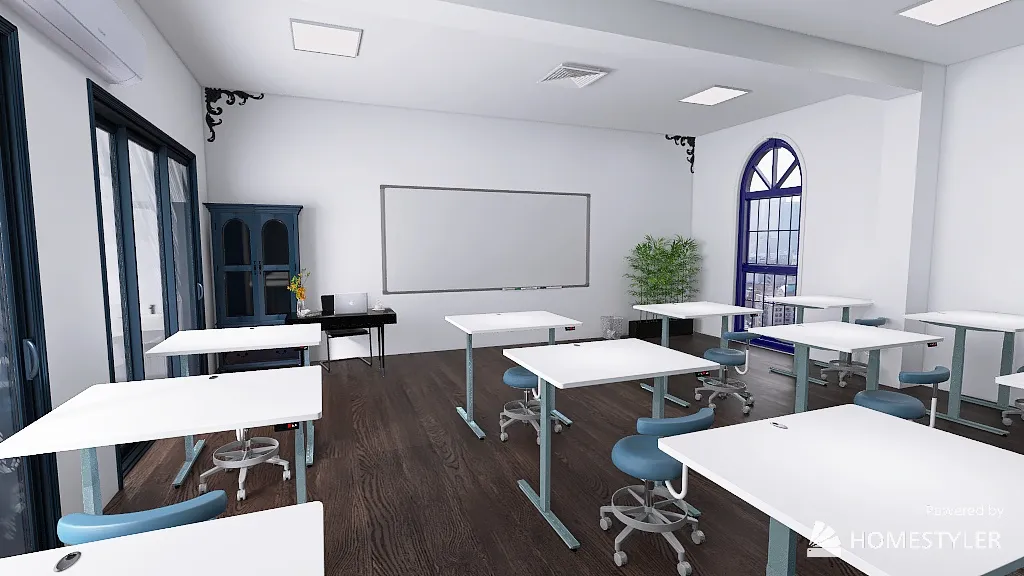 قاعة دراسية 3d design renderings
