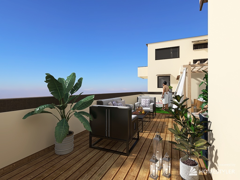 Terrace for B&B in Florence - for customers 3d design renderings