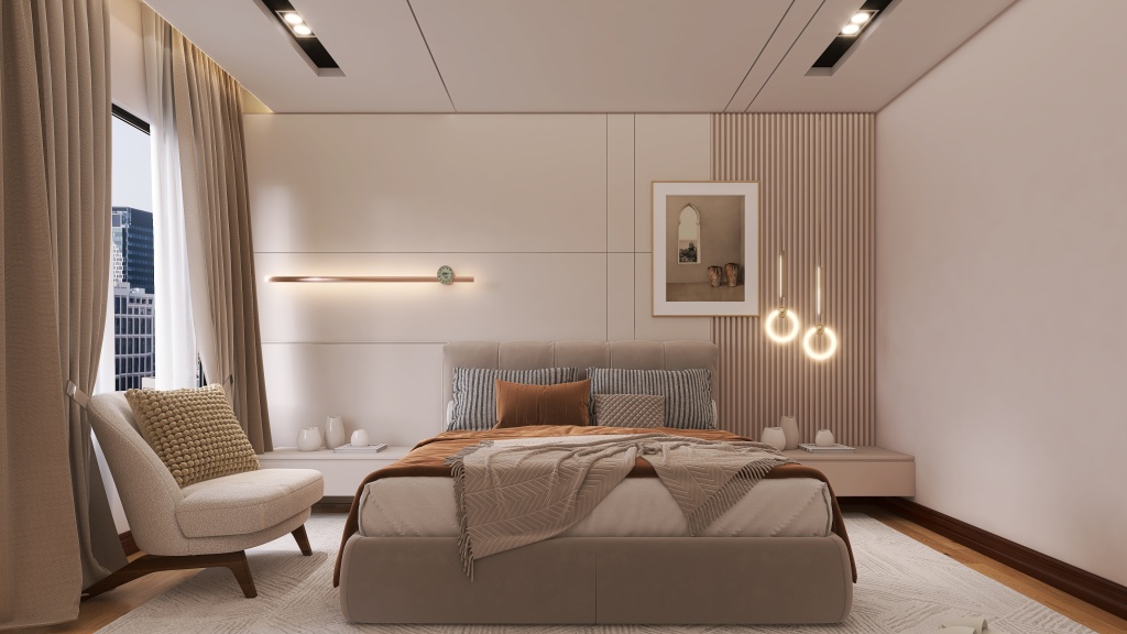 Yong Master room 3d design renderings