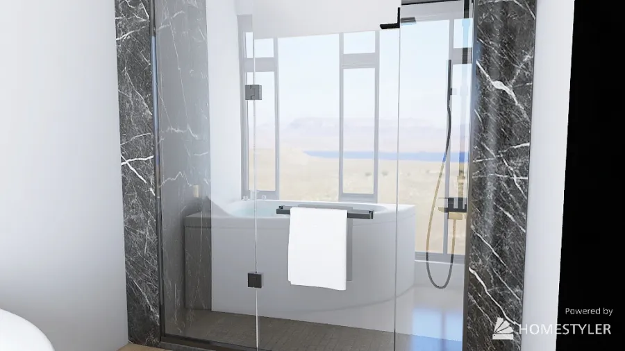 Shower/Bath room 3d design renderings
