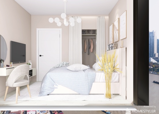 apartment for a girl Design Rendering