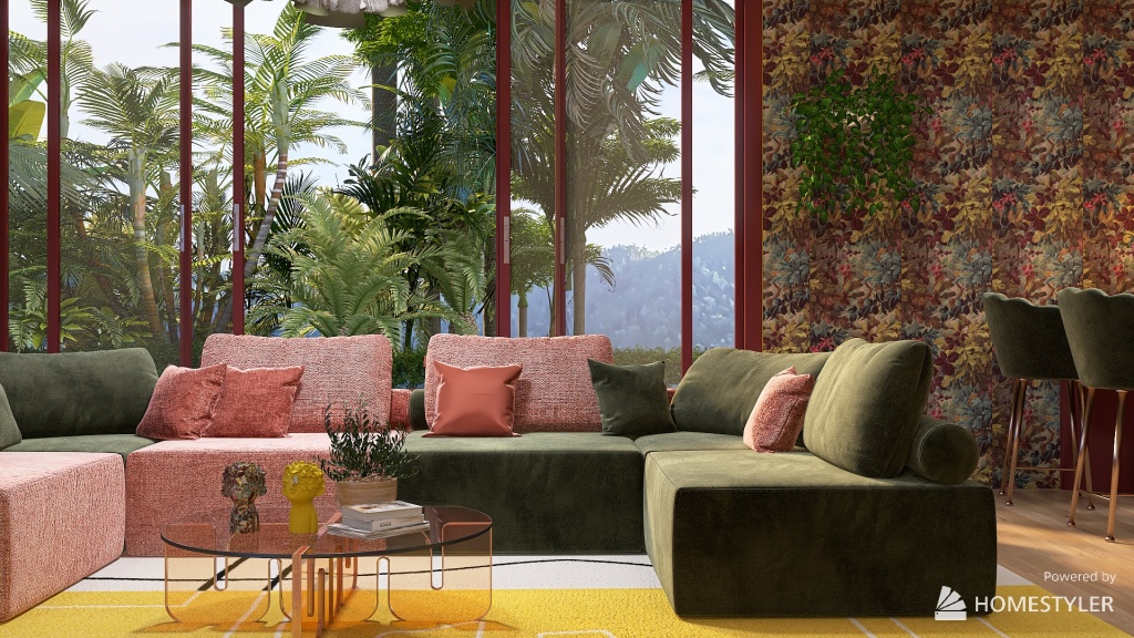 Pretty in pink 3d design renderings