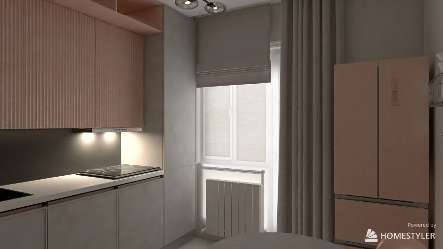 Однокомнатная квартира  вапиант2 3d design renderings