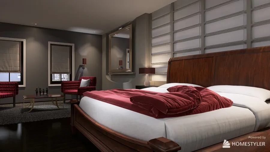 bedroom and ensuite 3d design renderings