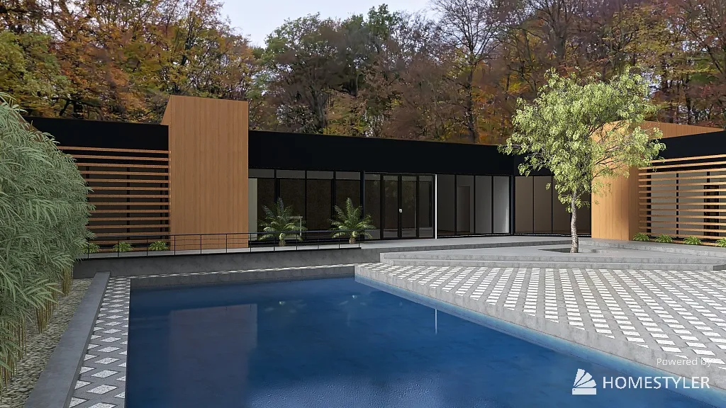 Pool House (Trial) 3d design renderings