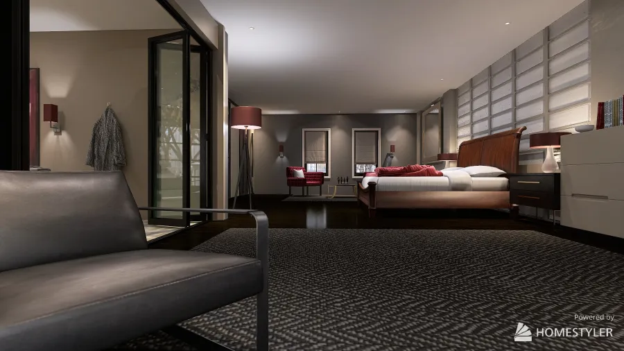 bedroom and ensuite 3d design renderings