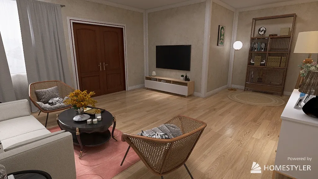 Living room 3d design renderings