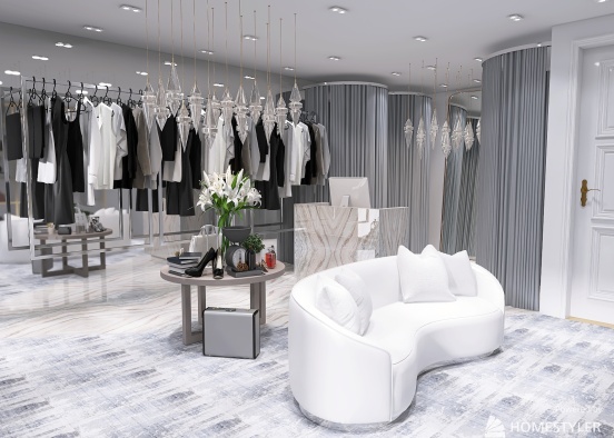 Womens Clothing Store Design Rendering