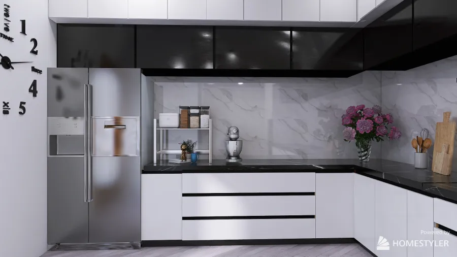 Modern Kitchen 3d design renderings