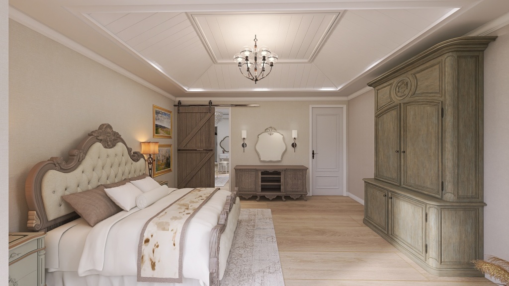 Charming French Provincial Rest + Retreat 3d design renderings