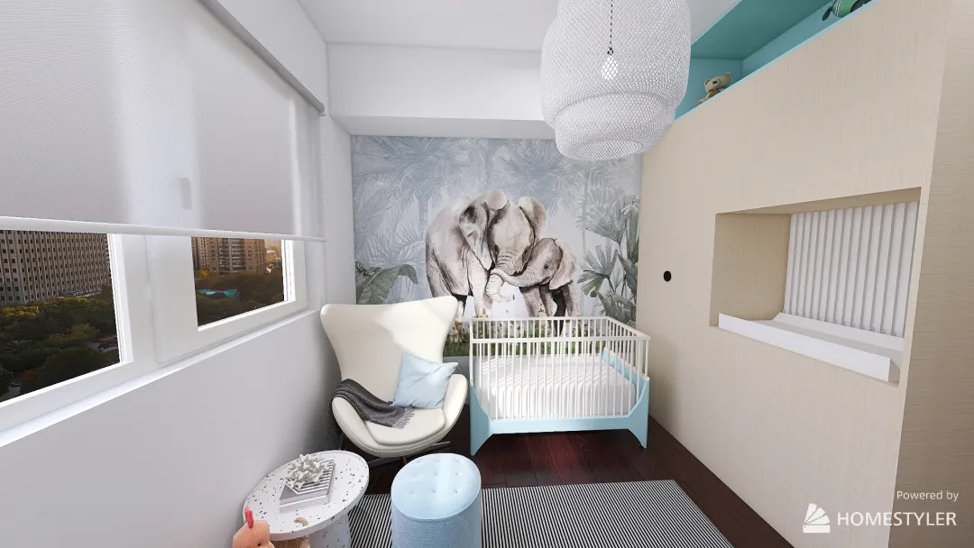 dormitorio bebe 3d design renderings