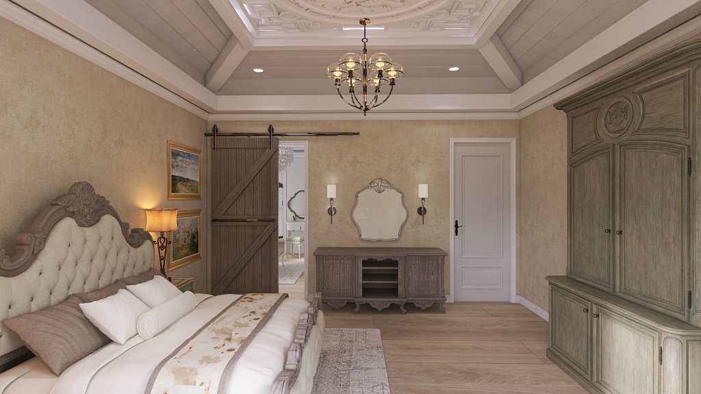 Charming French Provincial Rest + Retreat 3d design renderings