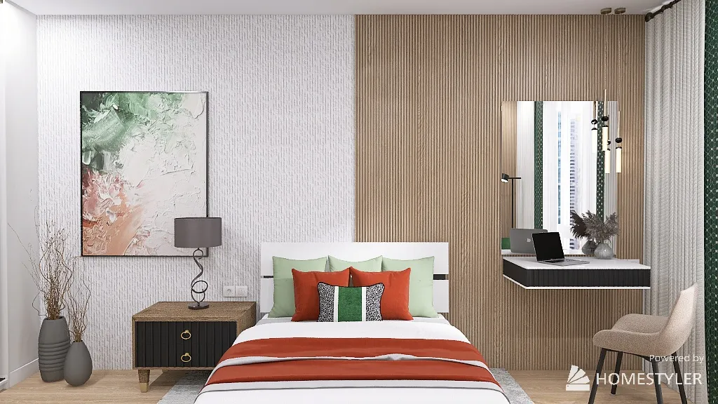 спальня - курс 3d design renderings