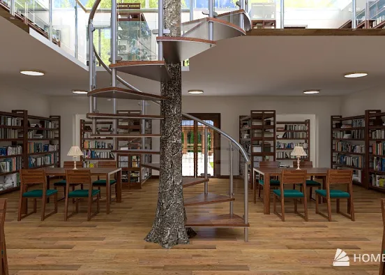 Tree Library Design Rendering