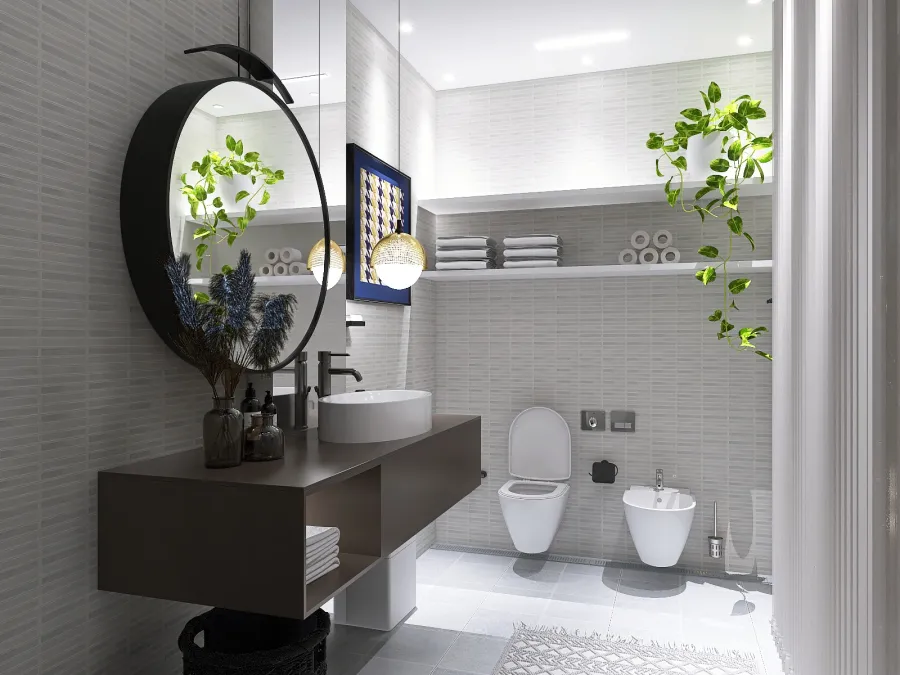 Toilet & Changing Room 3d design renderings