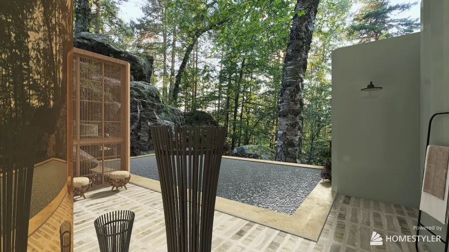 Thermal stone 3d design renderings