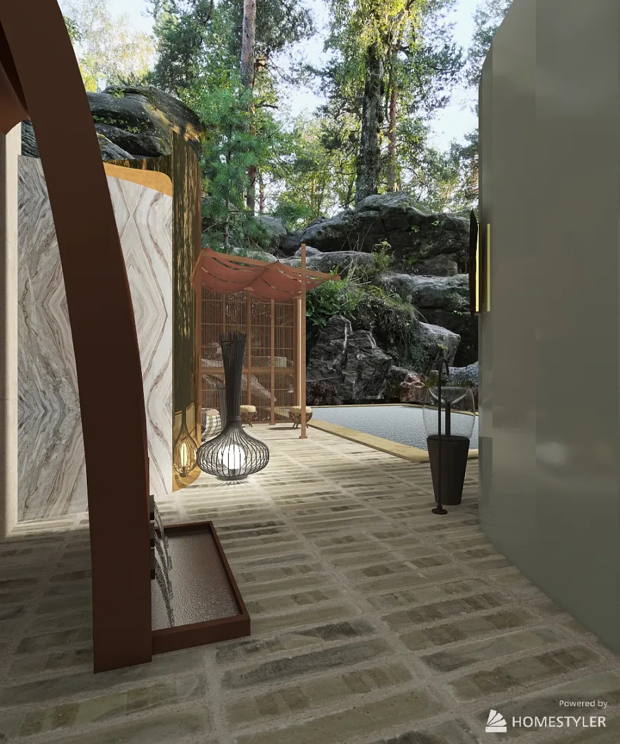 Thermal stone 3d design renderings