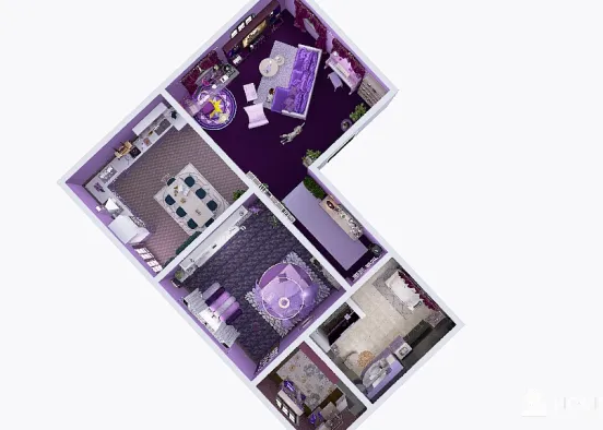 all purple home challenge Design Rendering