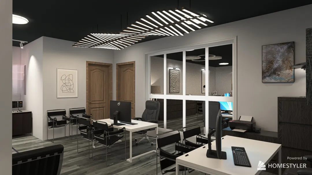 Despacho de Miguel 3 3d design renderings