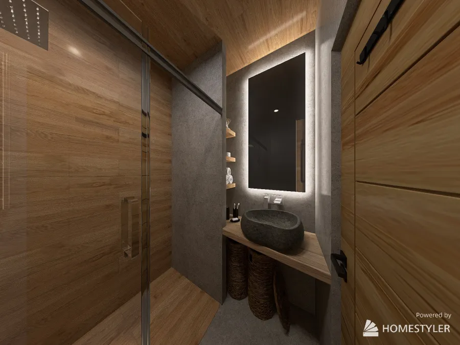 Łazienka ogólna 3d design renderings
