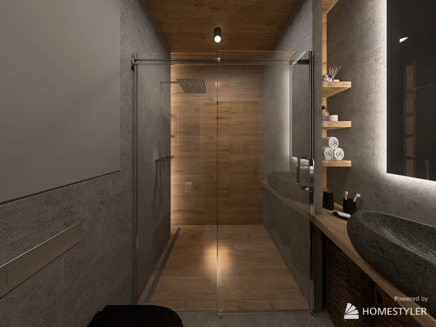 Łazienka ogólna 3d design renderings