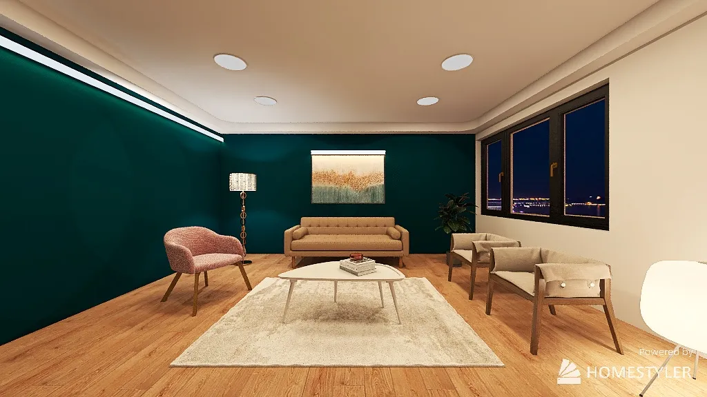 Sala estar 3d design renderings