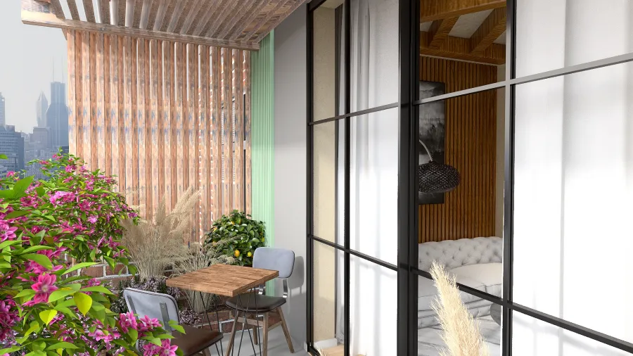 3-room apartment 3d design renderings