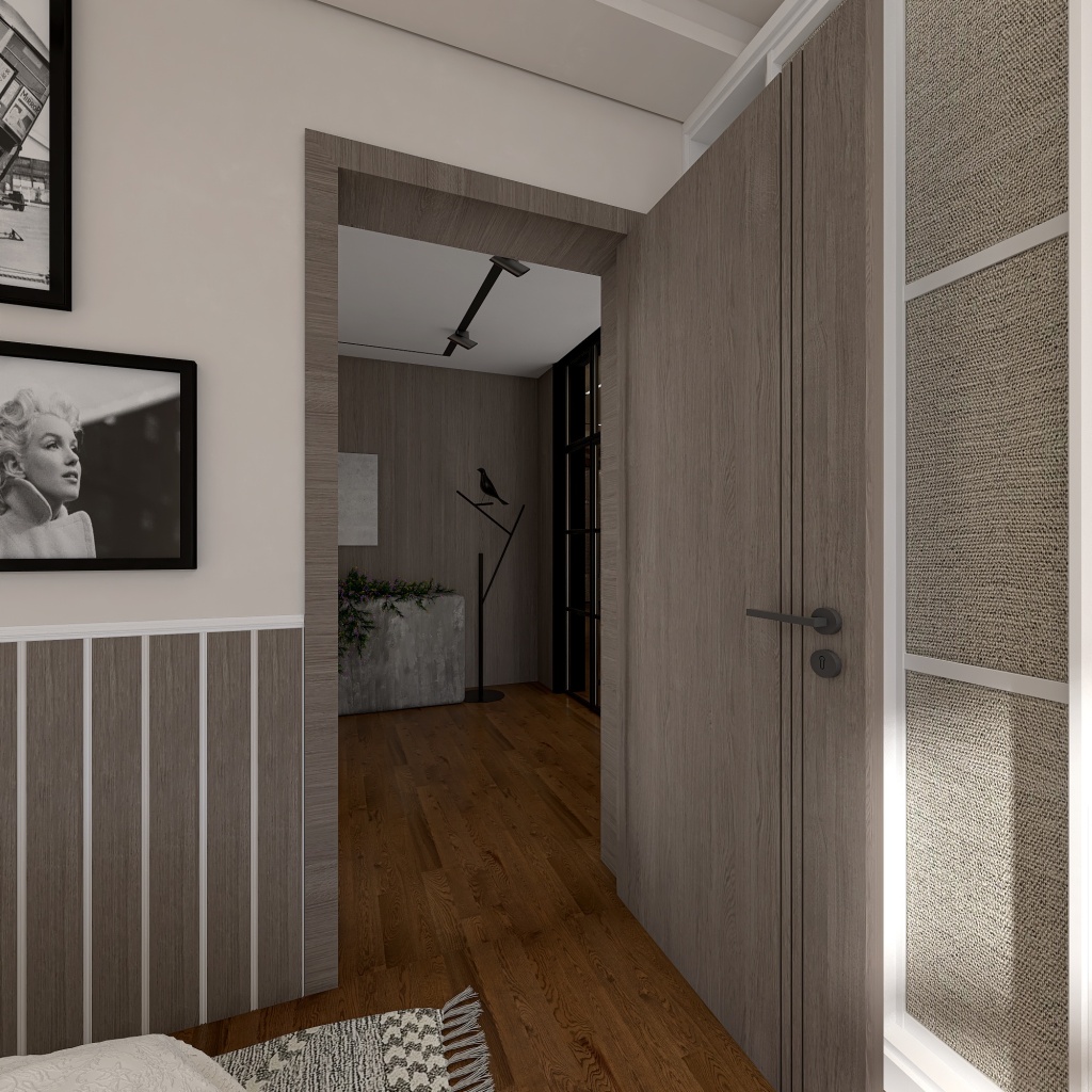 A teenager's room 3d design renderings